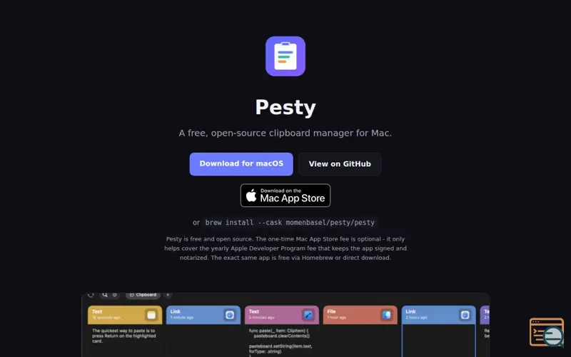 Screenshot of Pesty