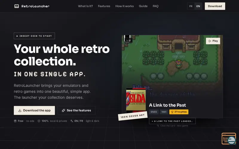 Screenshot of RetroLauncher