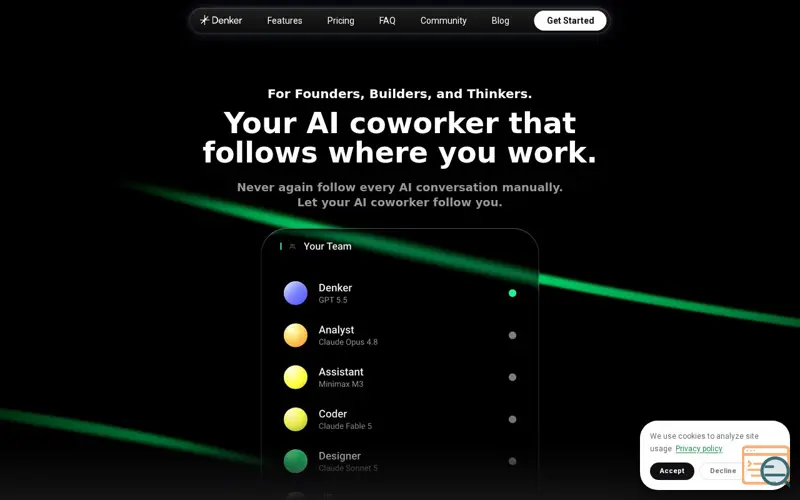 Screenshot of Denker