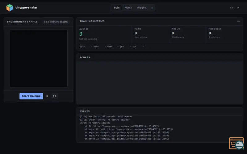 Screenshot of Ppo