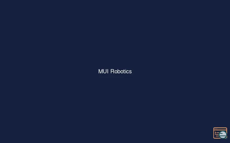 Screenshot of MUI-Robotics