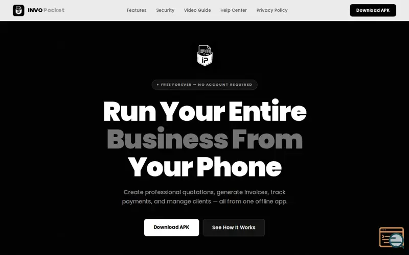 Screenshot of INVO Pocket