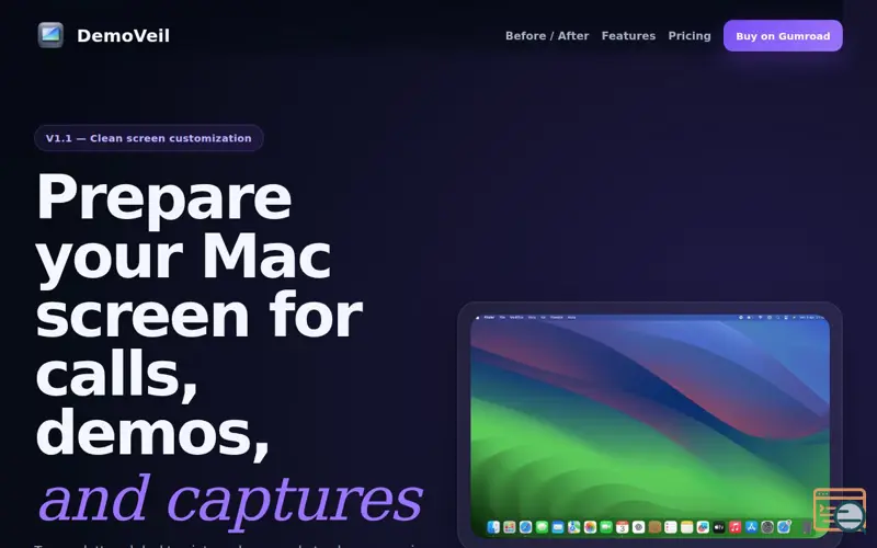 Screenshot of DemoVeil