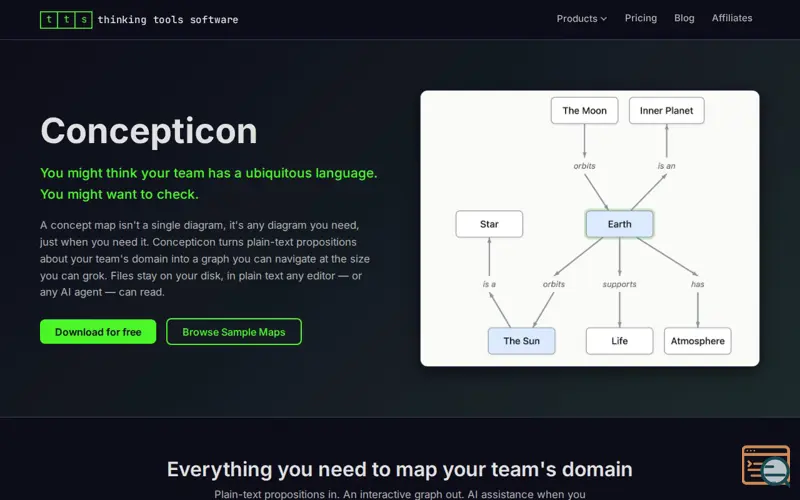 Screenshot of Concepticon