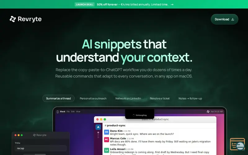 Screenshot of Revryte