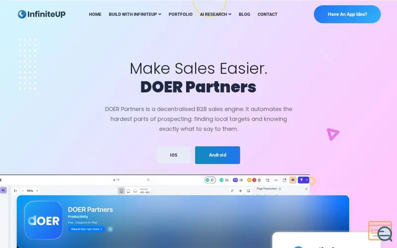 Screenshot of DOER Partners