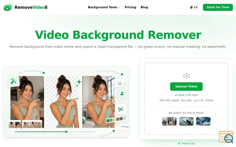 Screenshot of RemoveVideoBG