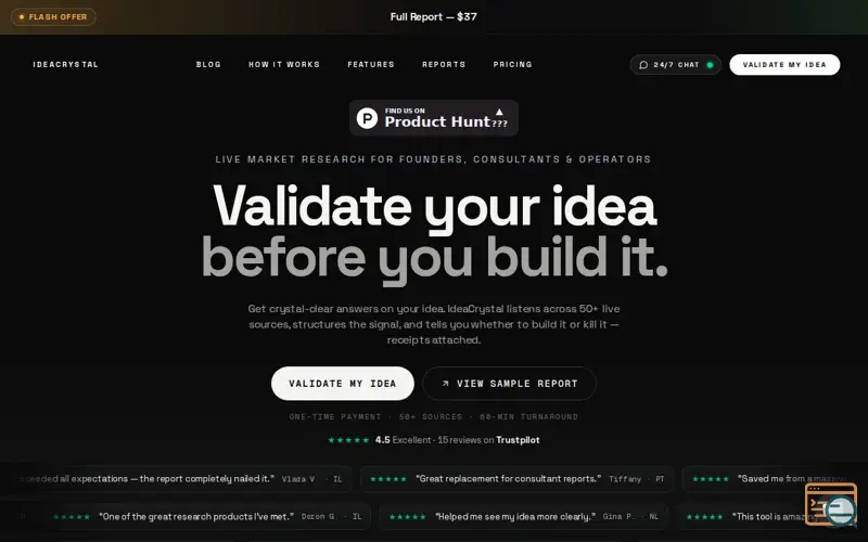 Screenshot of IdeaCrystal