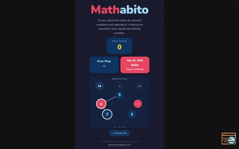 Screenshot of Mathabito