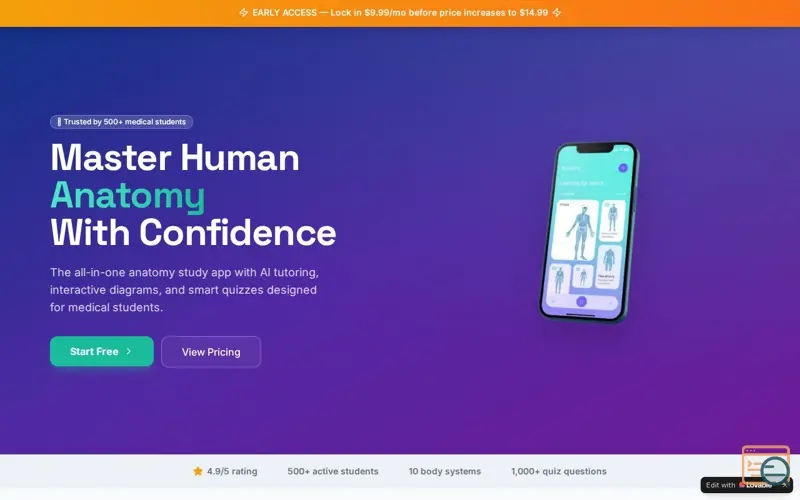 Screenshot of Anatomy Master - AI Powered Learning