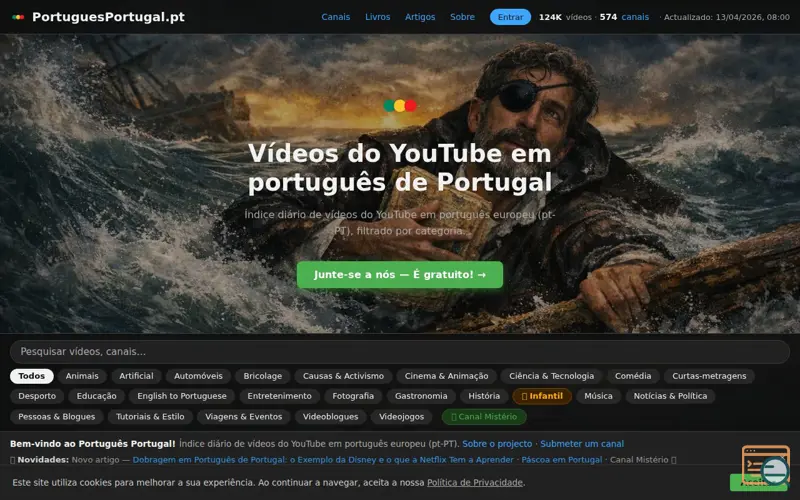 Screenshot of Português Portugal