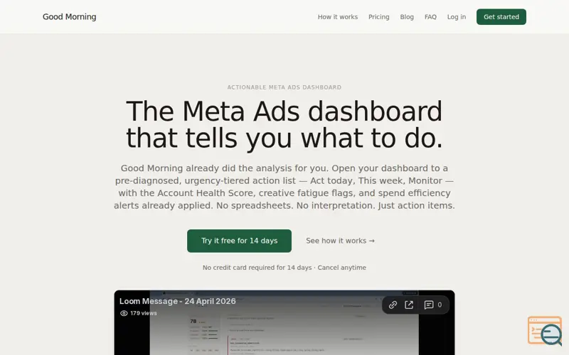 Screenshot of Good Morning Co.