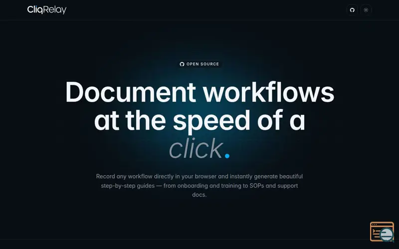 Screenshot of CliqRelay