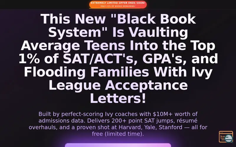Screenshot of Ignite Black Book