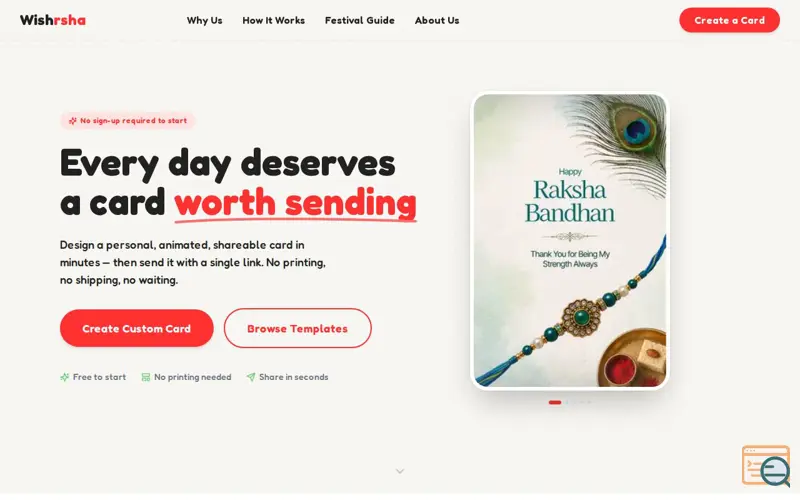 Screenshot of Wishrsha