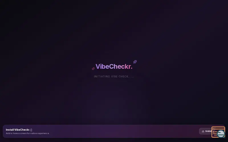 Screenshot of VibeCheckr