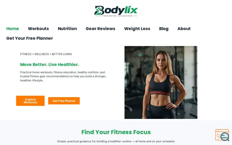 Screenshot of bodylix.com