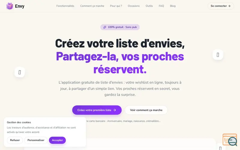 Screenshot of Envy