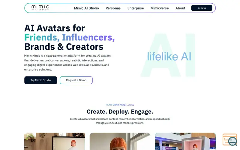 Screenshot of Mimic Minds