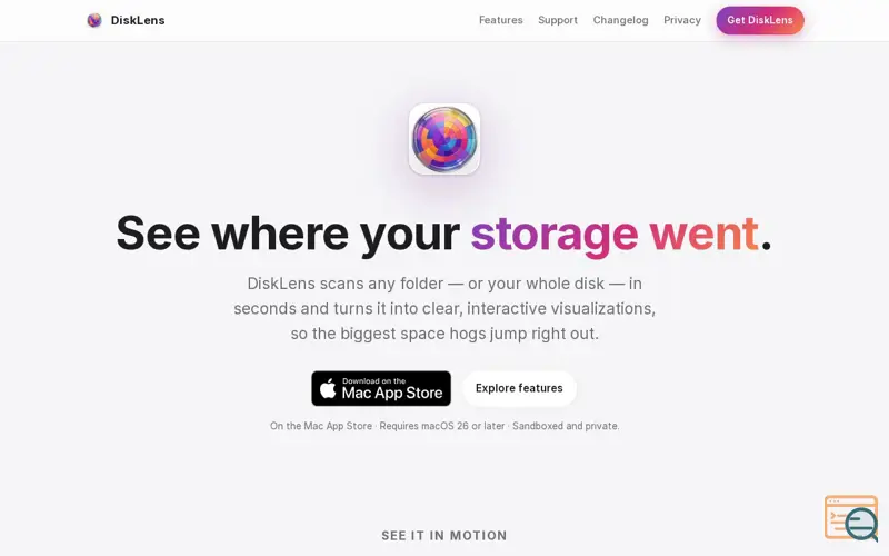 Screenshot of DiskLens