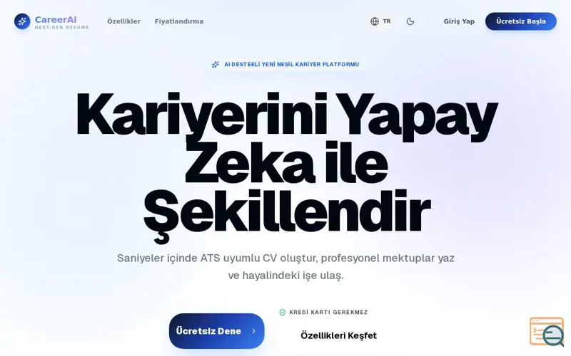 Screenshot of ViCareerAI