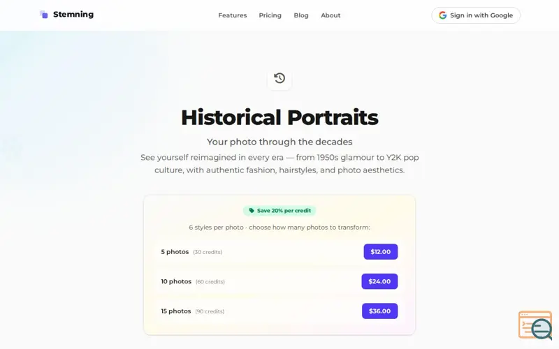 Screenshot of Stemning AI