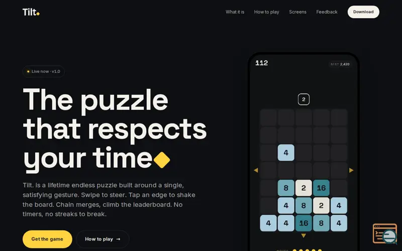 Screenshot of Tilt.