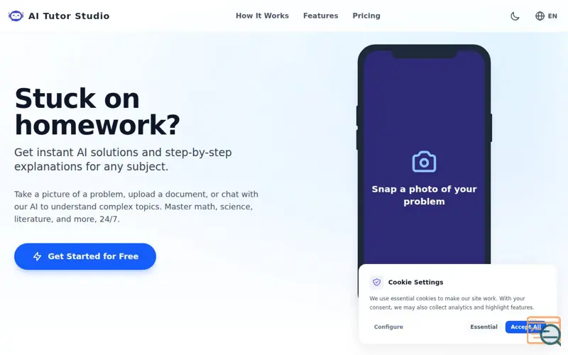 Screenshot of AI Tutor Studio