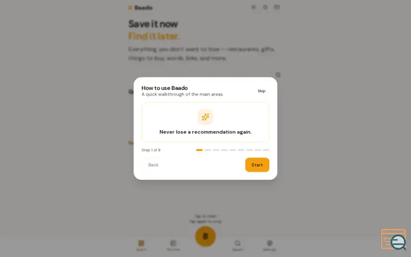 Screenshot of Baado
