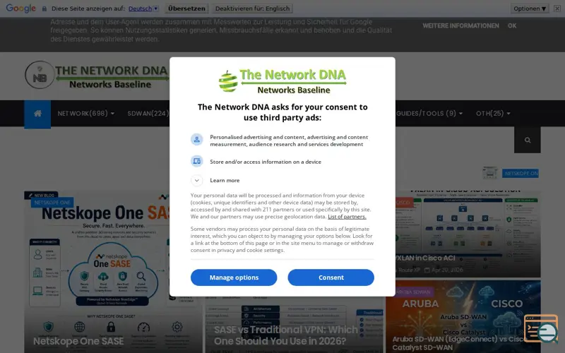 Screenshot of THE NETWORK DNA