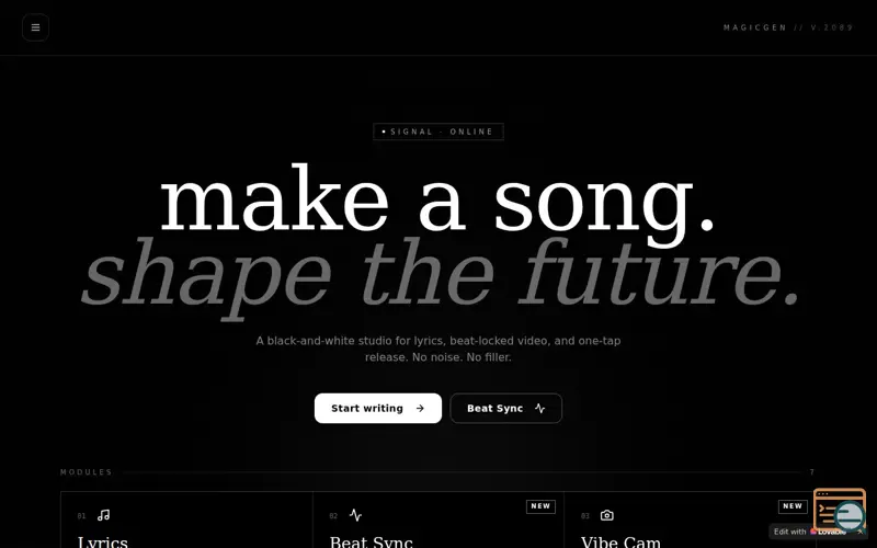 Screenshot of Blaze ai
