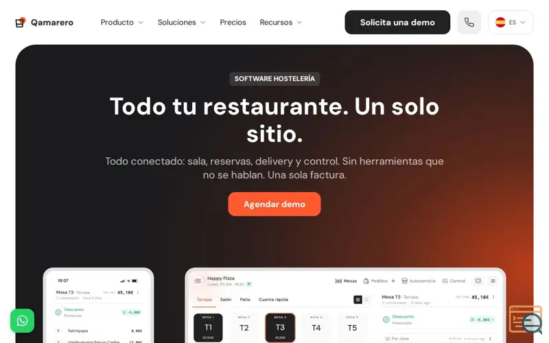 Screenshot of Qamarero