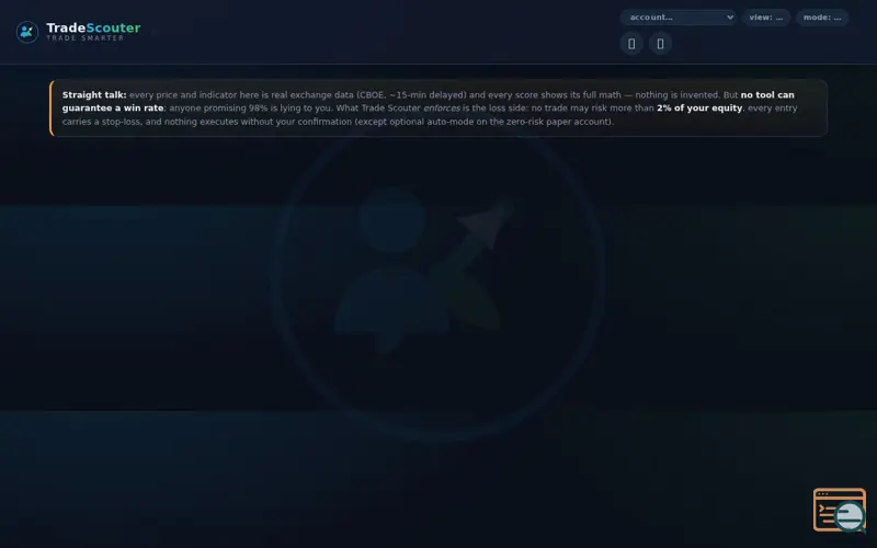 Screenshot of Trade Scouter 