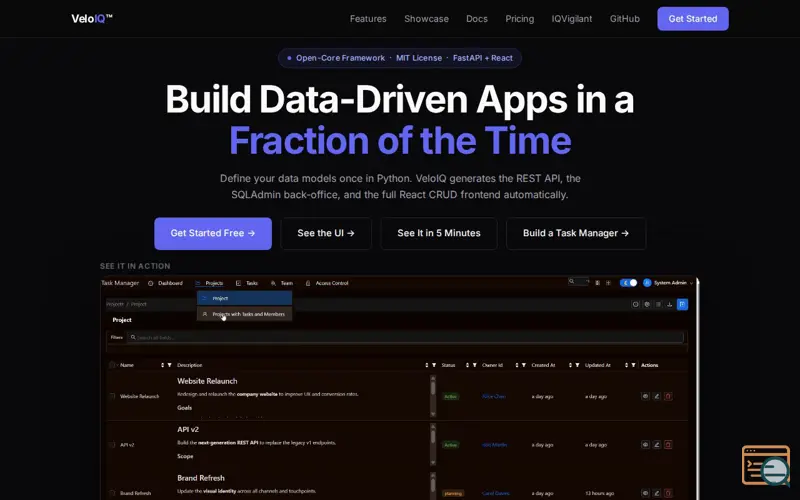 Screenshot of VeloIQ
