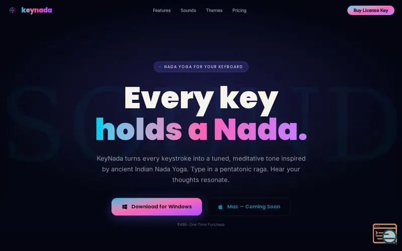 Screenshot of KeyNada