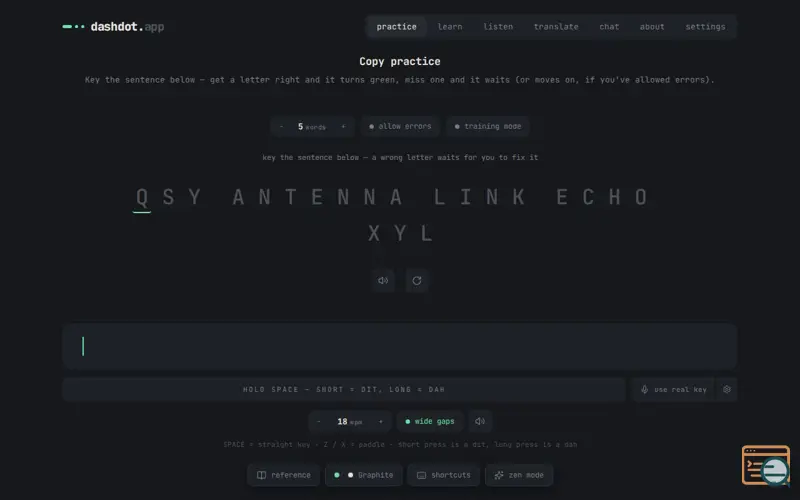 Screenshot of Dash Dot Dot