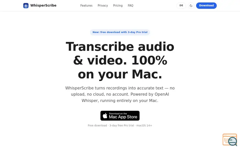 Screenshot of WhisperMobile