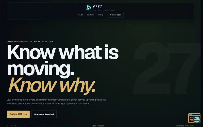 Screenshot of DIST