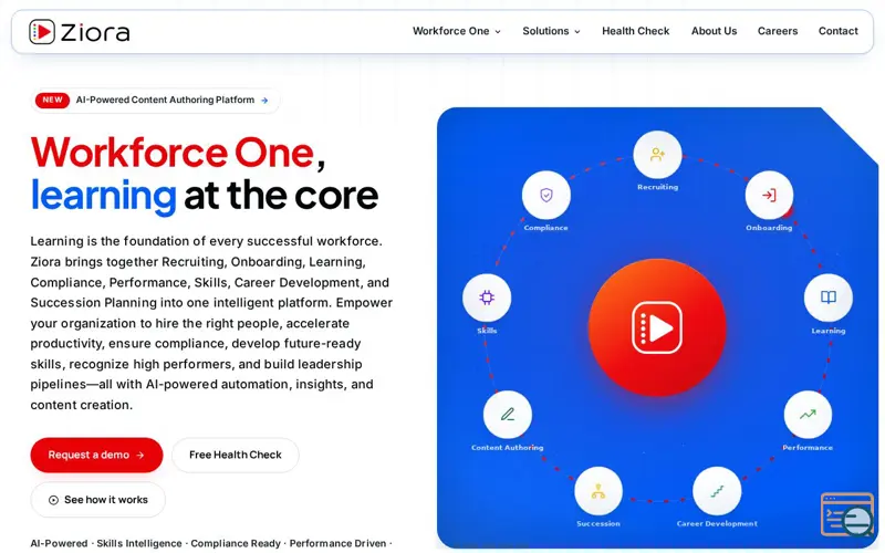 Screenshot of Ziora, a launch using Launch (trylaunch.ai)