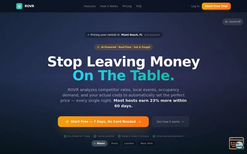 Screenshot of ROVR
