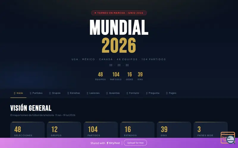 Screenshot of Mundial 2026 — Edición Suprema