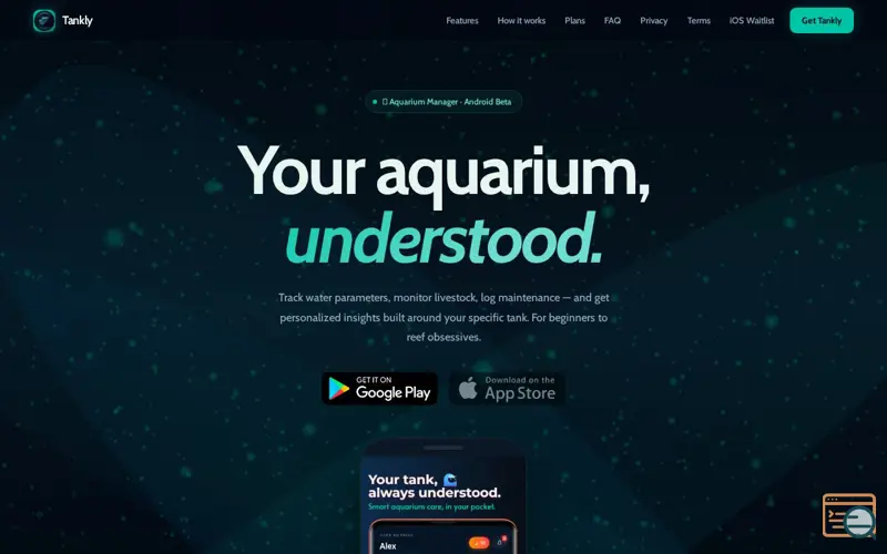 Screenshot of Tankly: Aquarium Tracker & Log