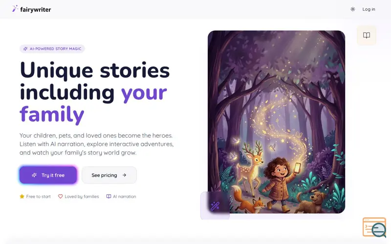 Screenshot of Fairywriter.ai