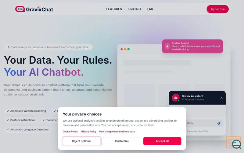 Screenshot of GravixChat