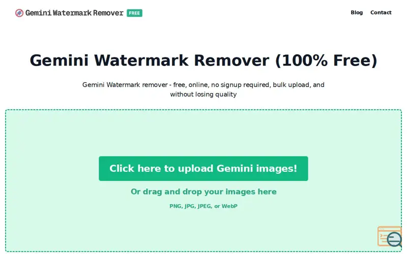 Screenshot of Gemini Watermark Remover