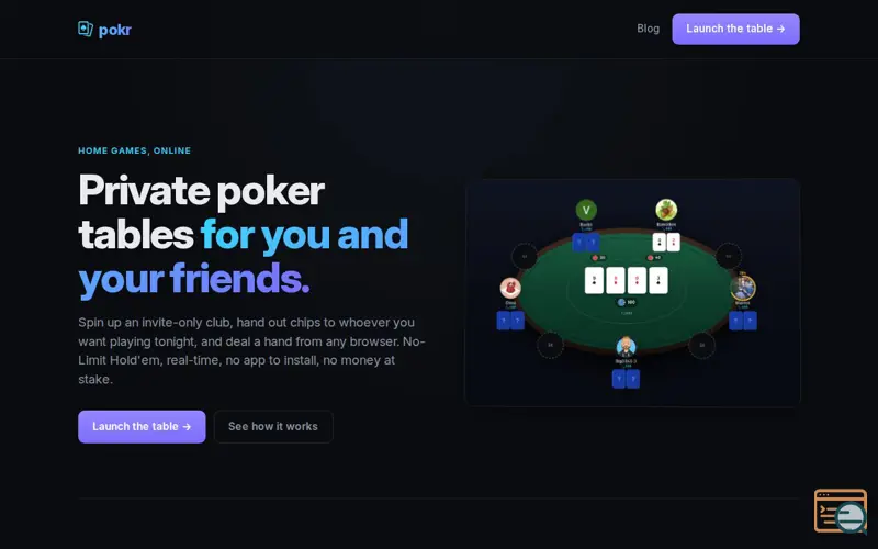Screenshot of pokr