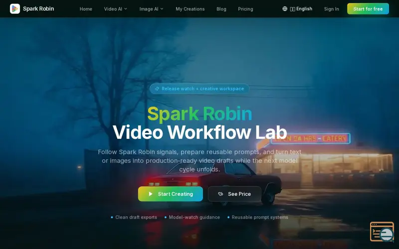 Screenshot of Spark Robin