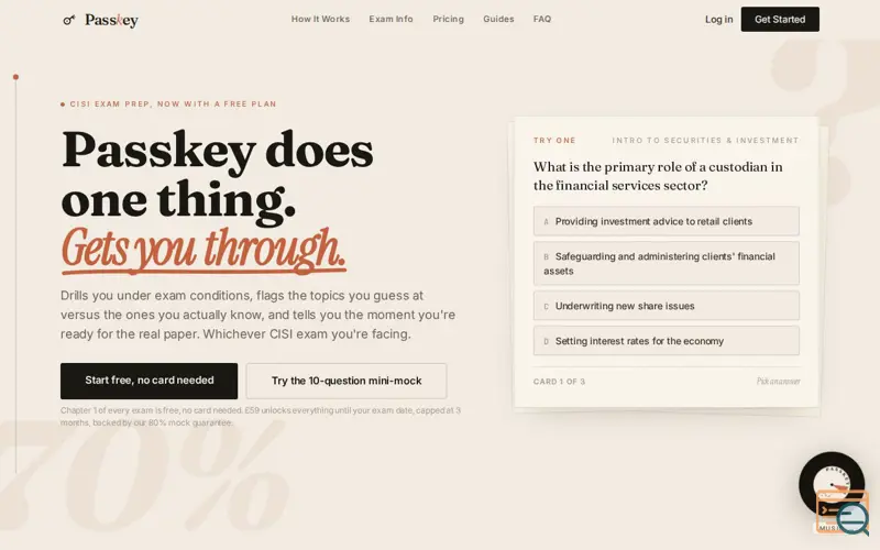 Screenshot of PasskeyPrep