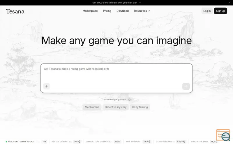 Screenshot of Tesana