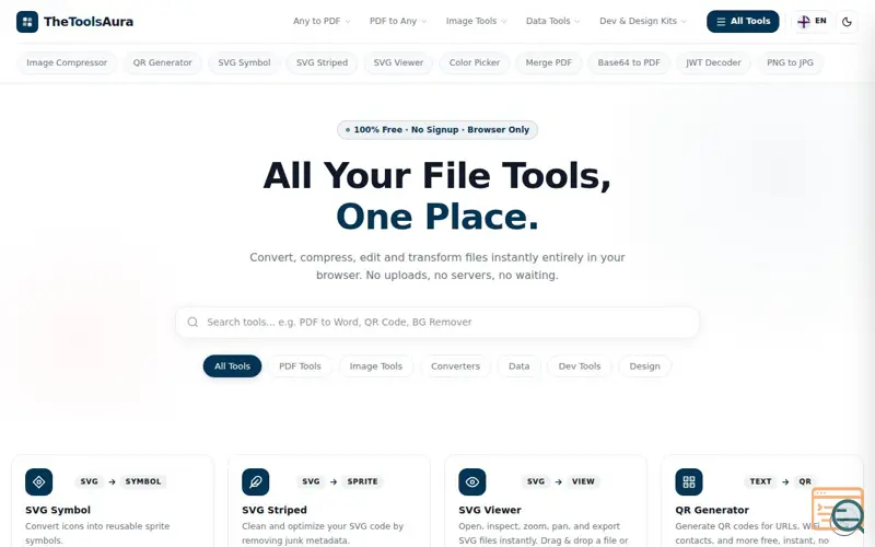Screenshot of TheToolsAura